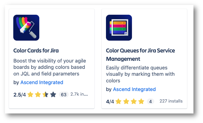 Color Cards for Jira Color Queues for Jira Service Management