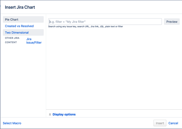 Insert Jira Chart