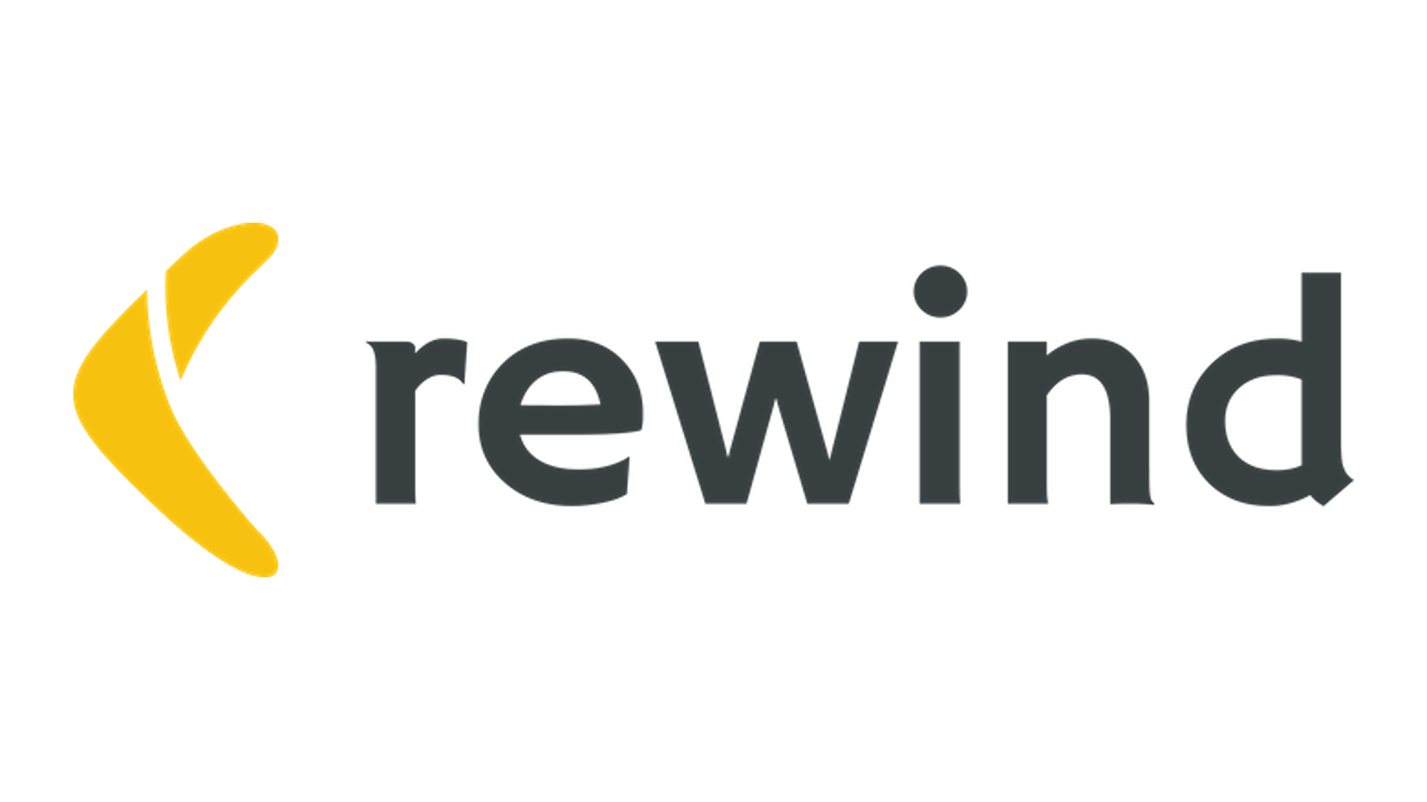 Rewind logo card