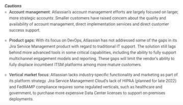 ITSM Atlassian Jira Service Management (JSM) vs ServiceNow Gartner